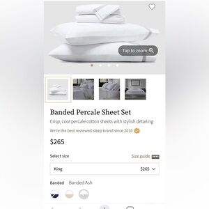 Elegant Percale Cotton Sheet Set - White